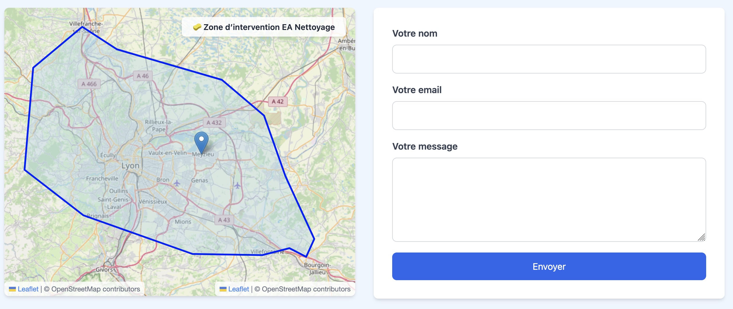 Formulaire de devis personnalisé